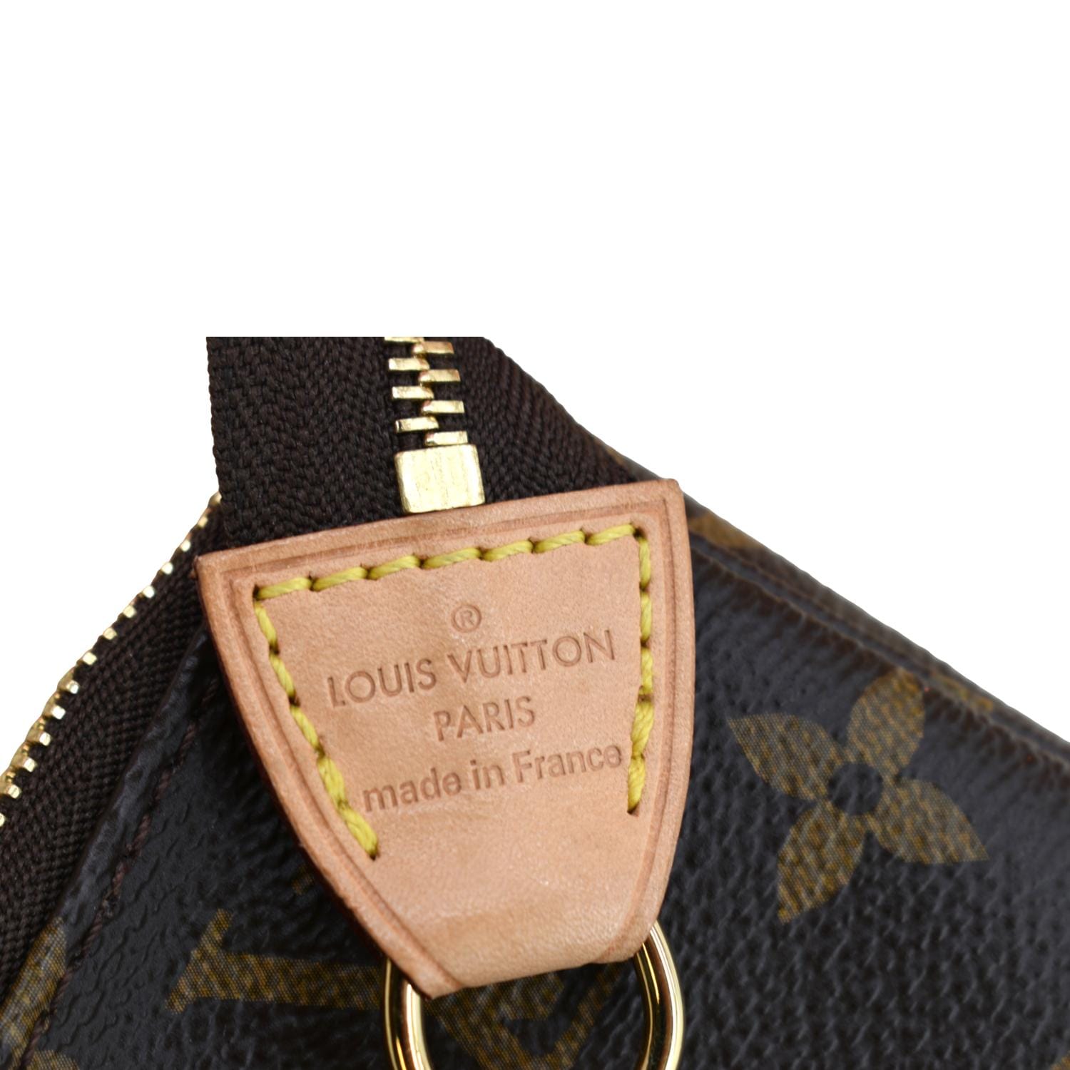 LV Mini Pochette Accessoires Monogram Canvas with Leather and Gold