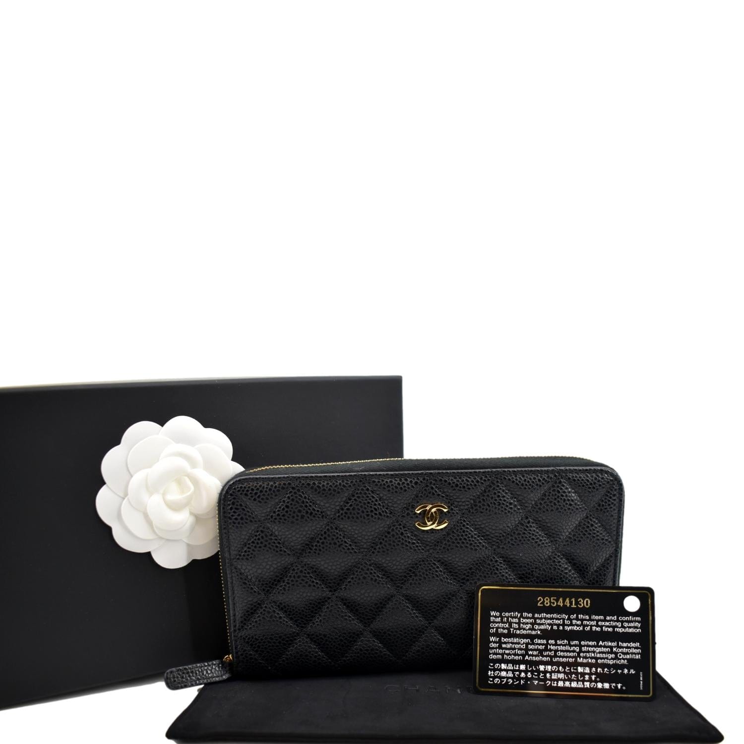 Chanel Lambskin Pearl Wallet On Chain Black  THE PURSE AFFAIR