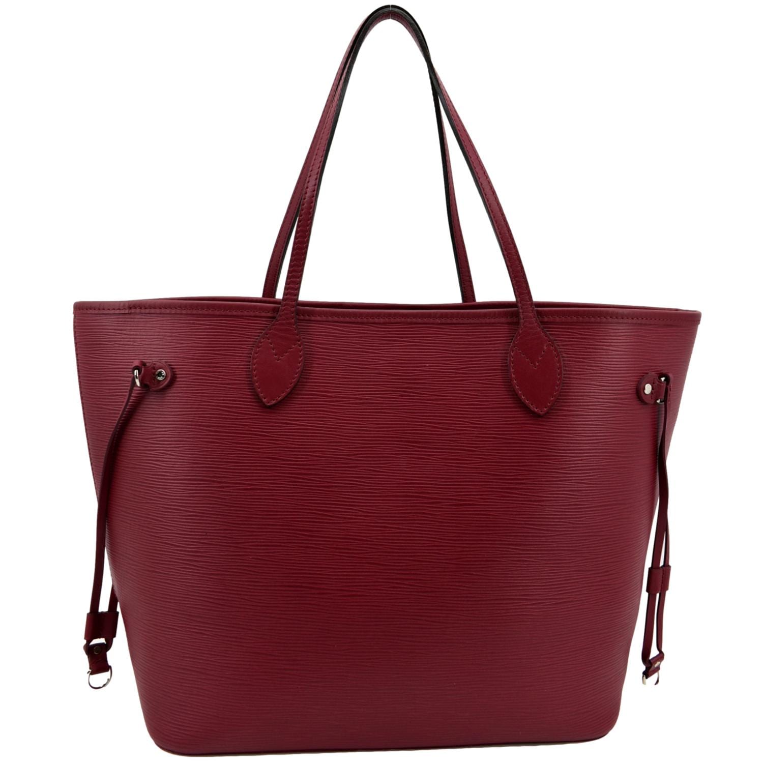 Louis Vuitton lv neverfull MM epi leather shopping bag