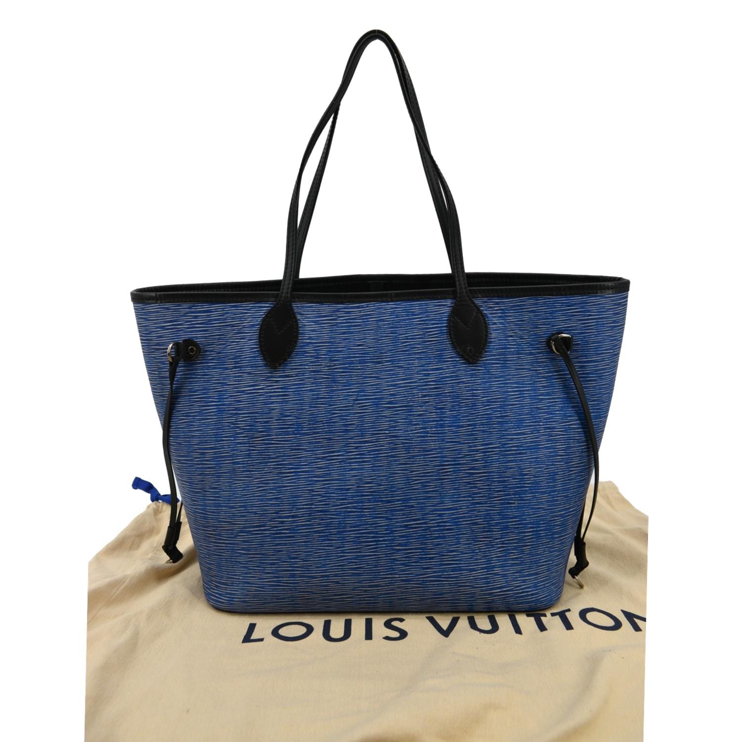 Louis Vuitton Neverfull MM Electric Blue Leather ref.179678 - Joli