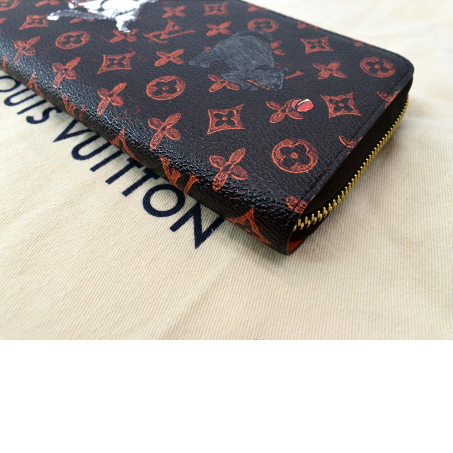 Louis Vuitton Twist Chain Wallet Catogram Dogs and Cats Brown Orange - Bags  Valley