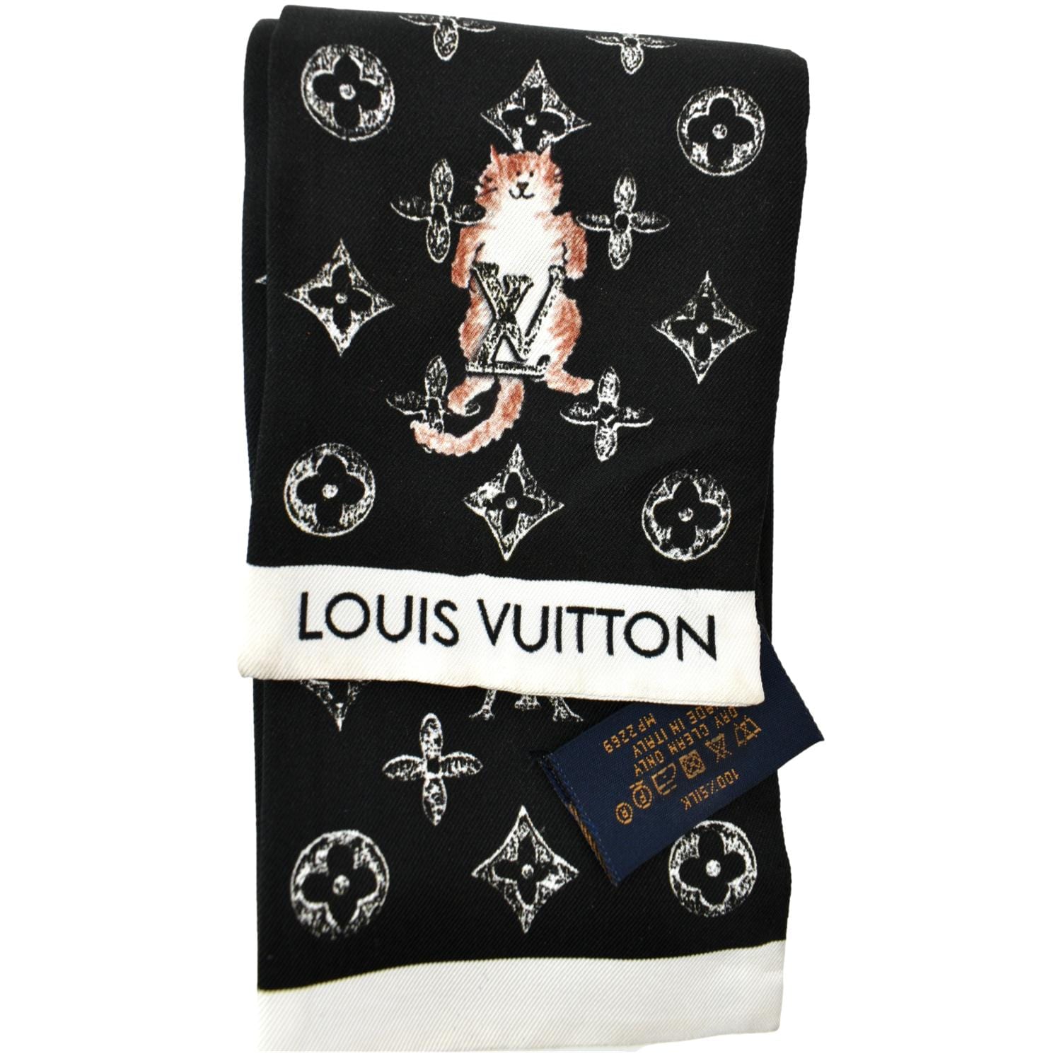 Louis Vuitton Louis Vuitton White Multicolor Silk Scarf