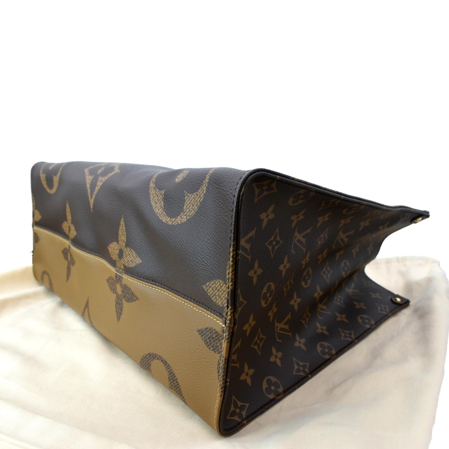 Louis Vuitton, Pre-Loved Brown Giant Monogram On The Go GM,  Brown : Luxury Stores