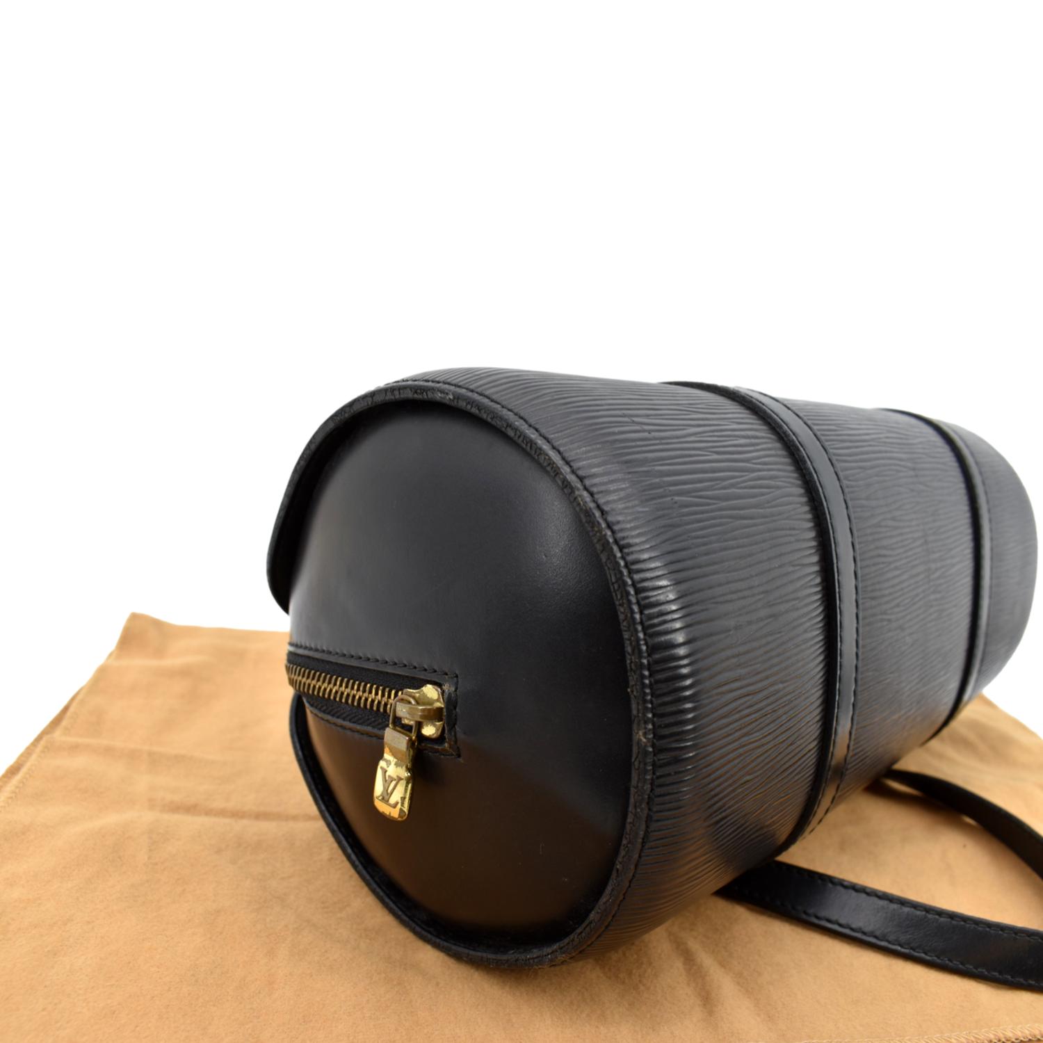 Louis Vuitton Soufflot handbag in black epi leather