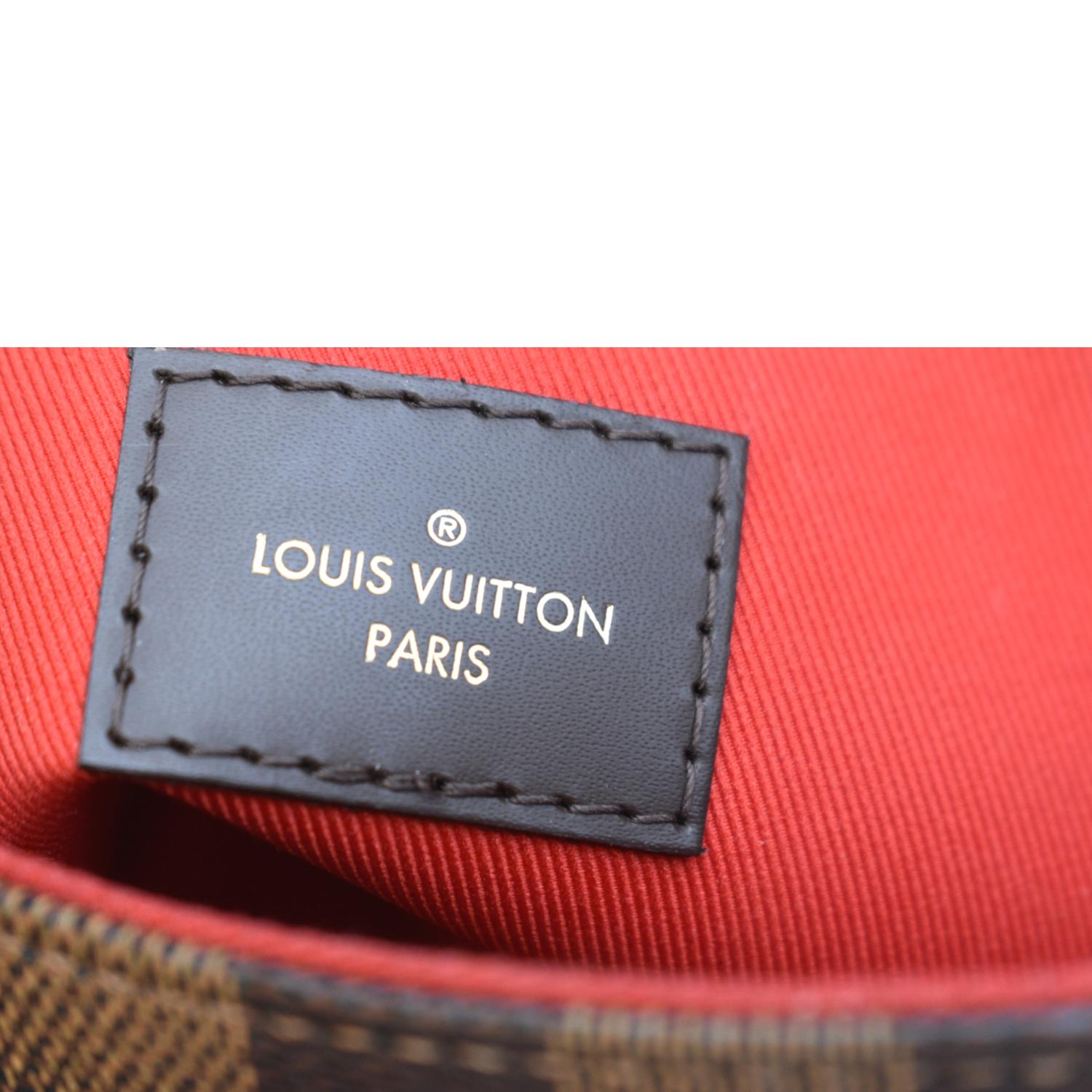 Louis Vuitton Croisette chain bag Red Beige Dark brown Cloth ref.623850 -  Joli Closet