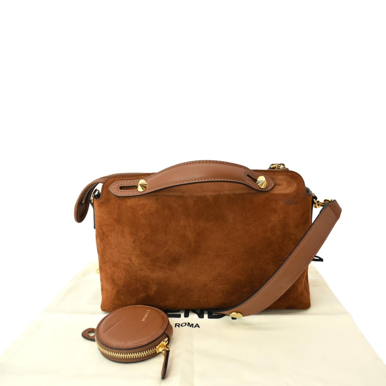 By The Way Medium - Brown leather Boston bag