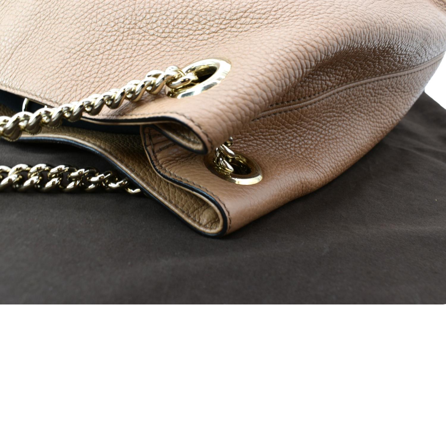 Chain Strap Shoulder Bag Beige
