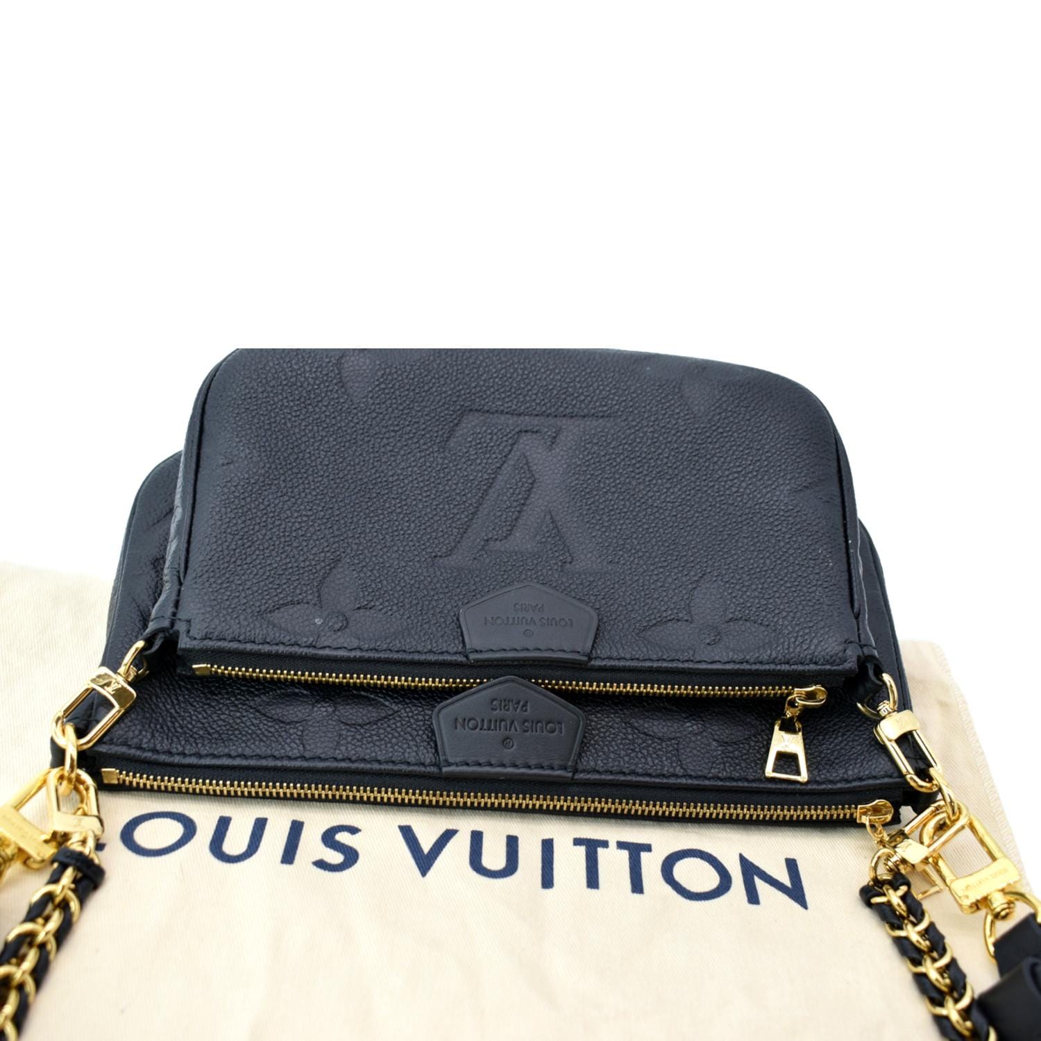 Multi pochette accessoires leather handbag Louis Vuitton Black in