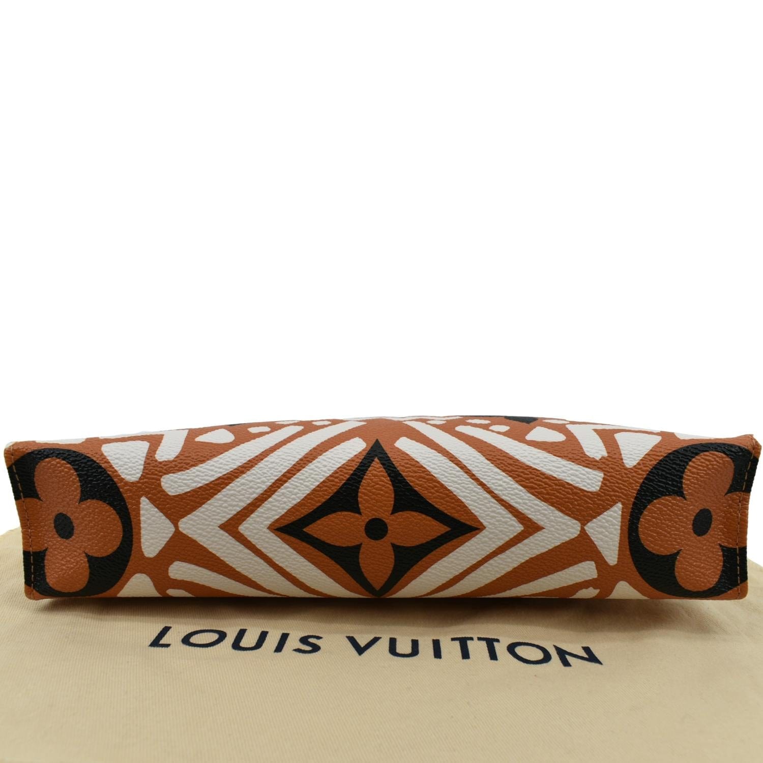 Louis Vuitton Cream/Caramel Monogram Canvas Crafty Poche Toilette