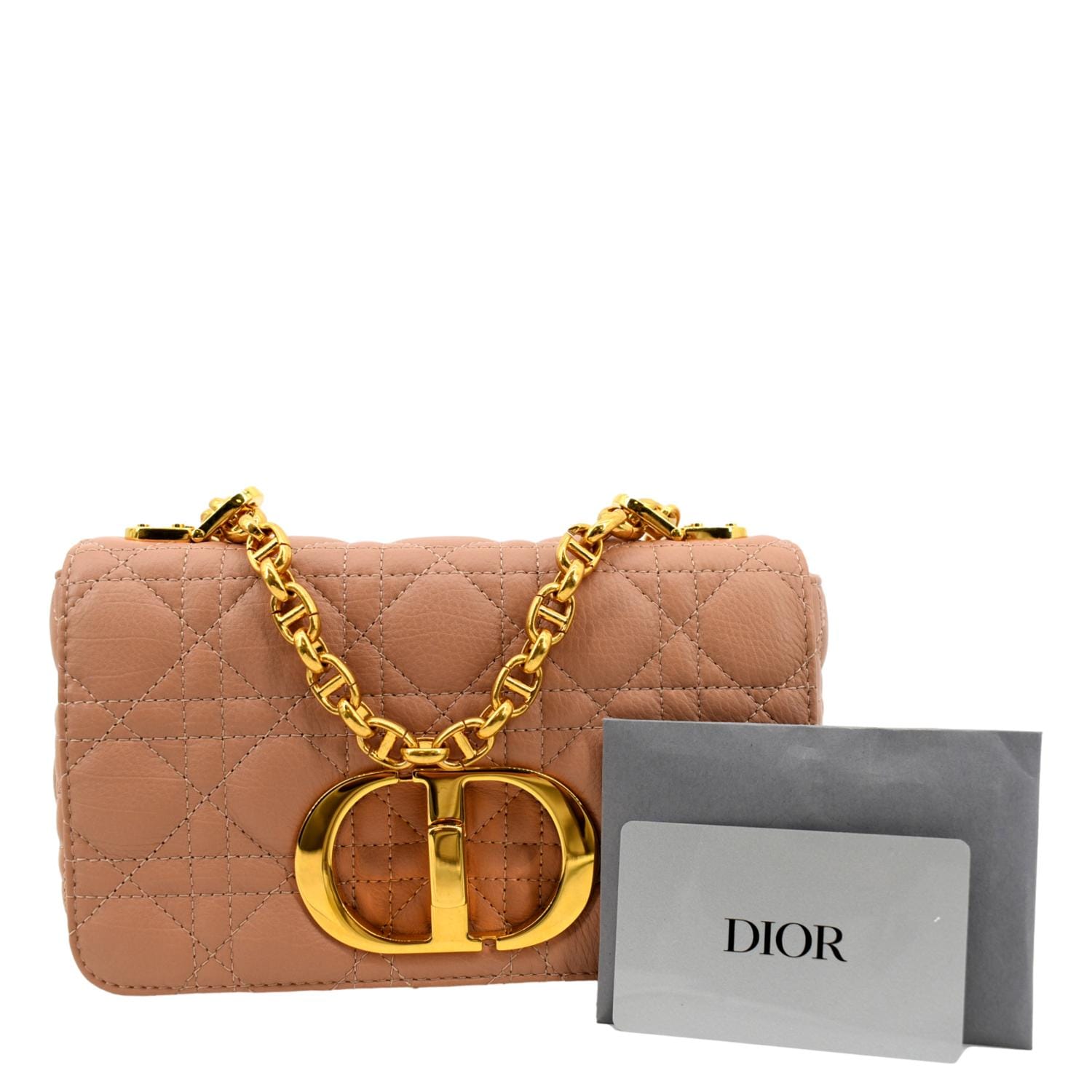 Large Dior Caro DEvery Pouch Rose Des Vents Quilted Macrocannage Lambskin   DIOR US