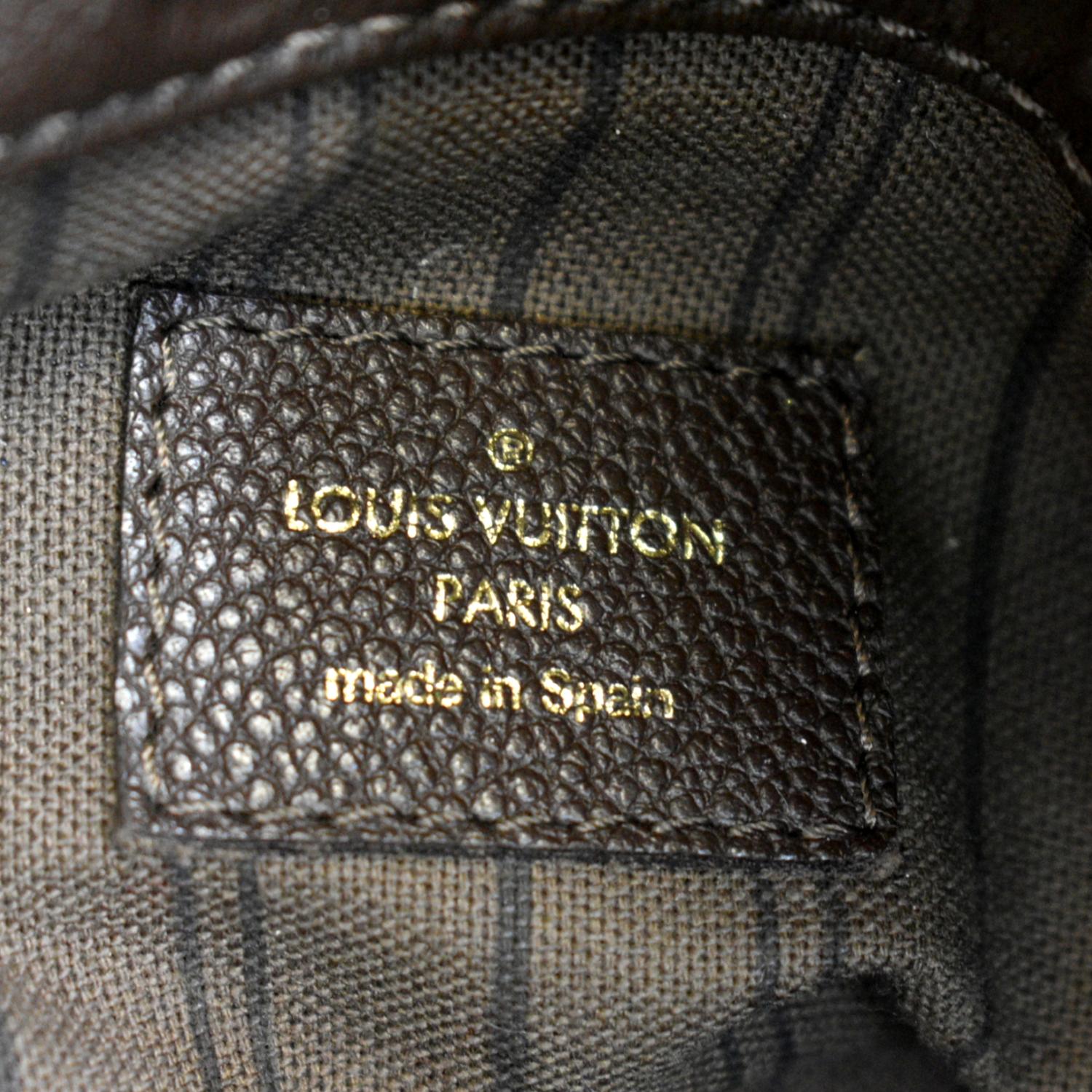 Louis Vuitton Navy Monogram Empreinte Artsy MM Gold Hardware, 2019