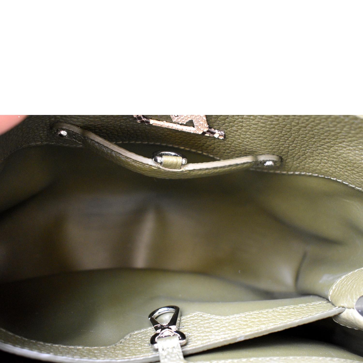 Python Bag green Leather Bag speedy Bag green Snakeskin Bag 