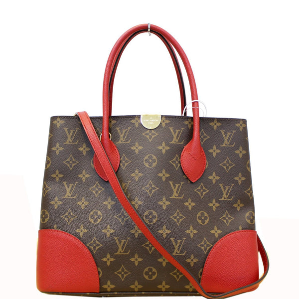 LOUIS VUITTON Flandrin Monogram Canvas Tote Shoulder Bag Cherry