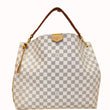 LOUIS VUITTON Graceful MM Damier Azur Shoulder Bag