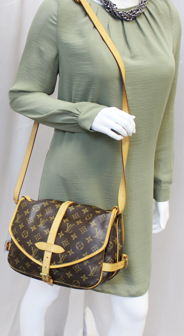 LOUIS VUITTON Monogram Canvas Saumur 30 Shoulder Bag