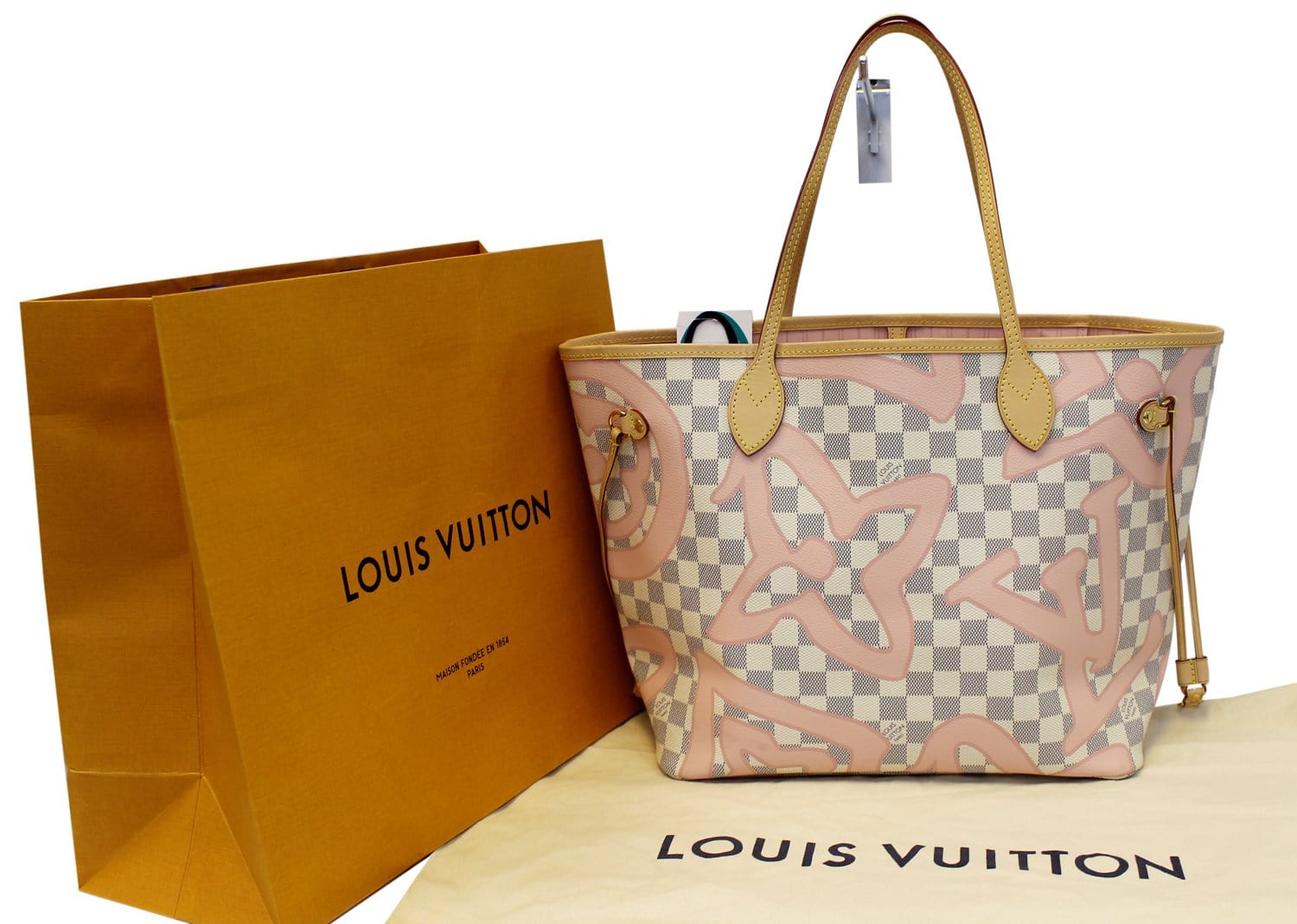 Louis Vuitton, Bags, Louis Vuitton Tahitienne Cities Neverfull Mm