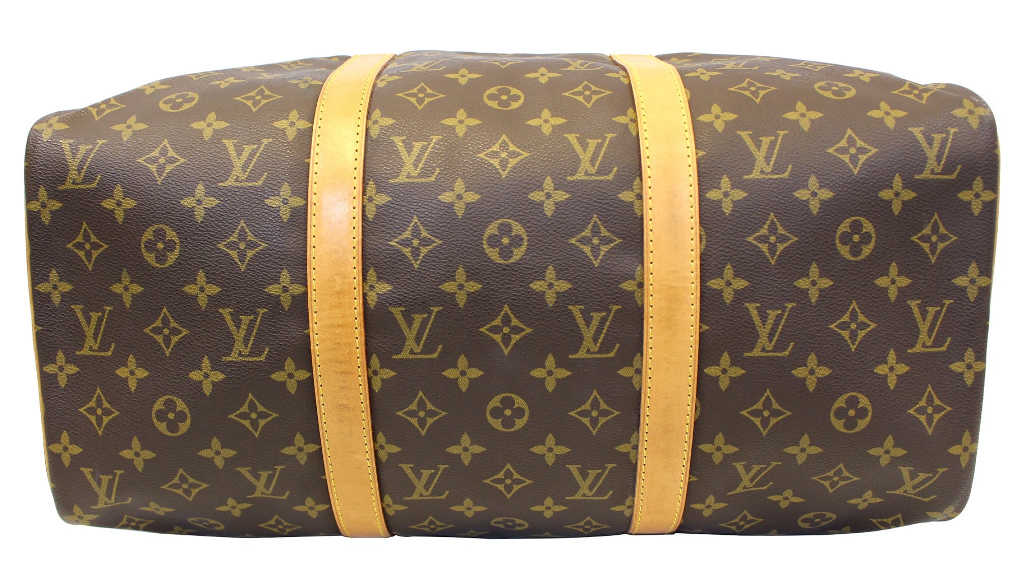 Louis Vuitton Monogram Sac Souple 45 Leather Fabric Brown Boston Bag 868