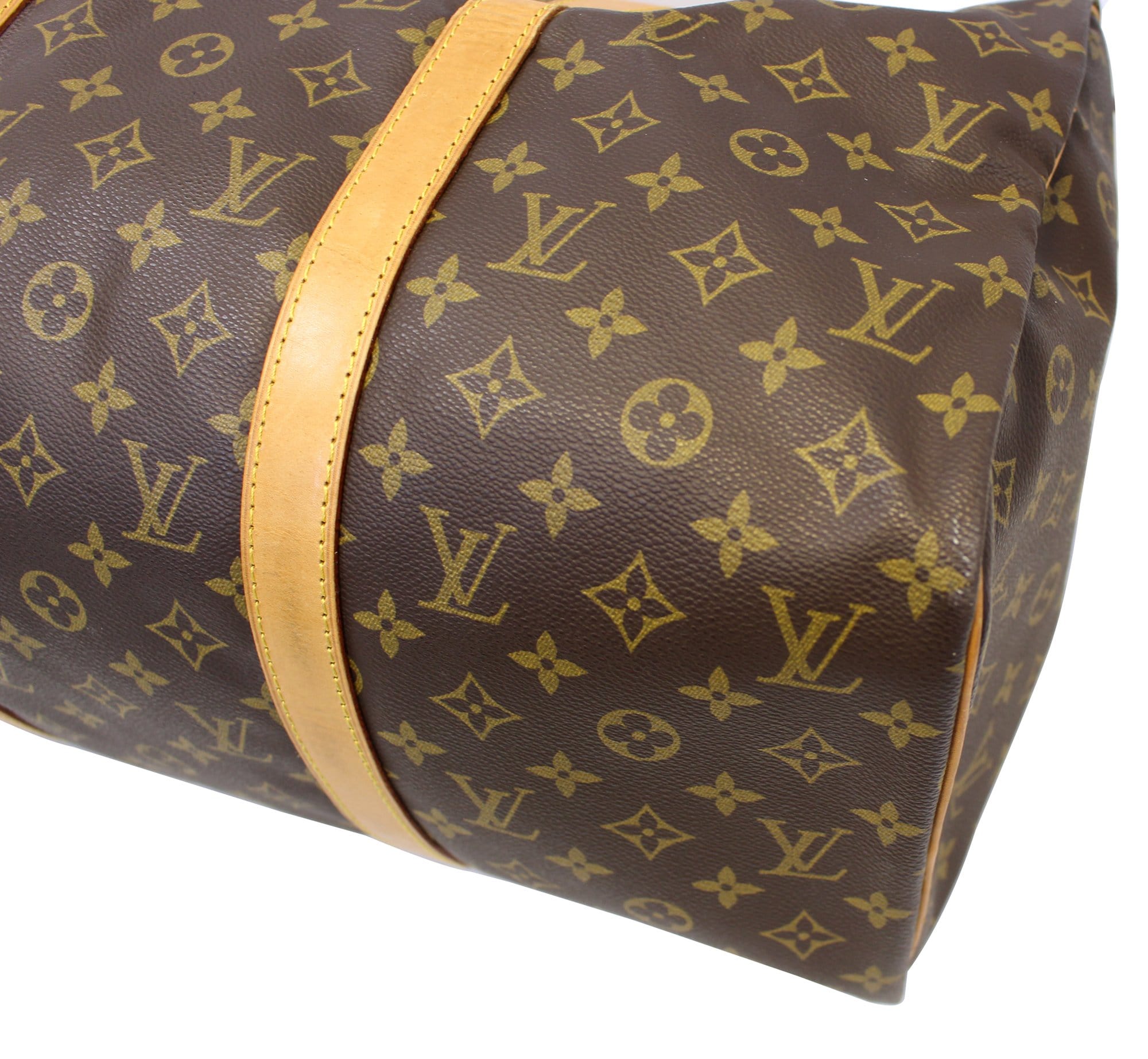Sac souple leather 24h bag Louis Vuitton Brown in Leather - 21757391