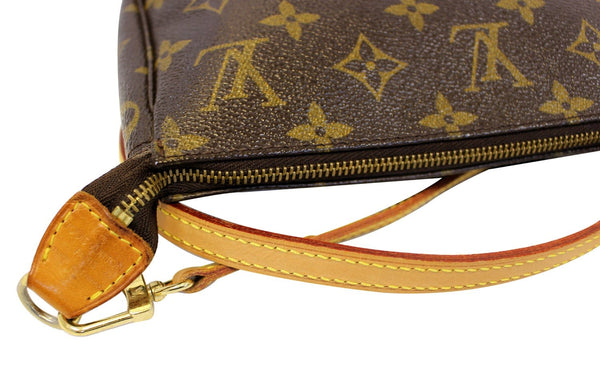 LOUIS VUITTON Monogram Canvas Pochette Accessoires Long Strap Pouch