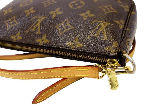 LOUIS VUITTON Monogram Canvas Pochette Accessoires Long Strap Pouch