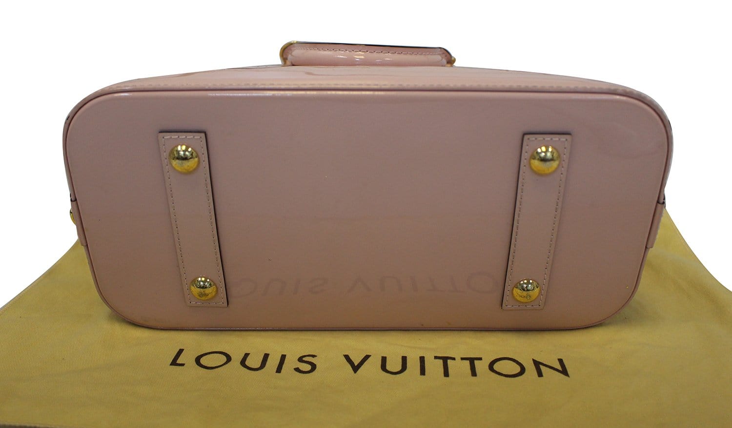 Louis Vuitton Pre-Owned Rose Velours Monogram Vernis Alma PM Leather  Satchel, Best Price and Reviews