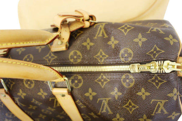 LOUIS VUITTON Monogram Keepall 45 Bandouliere Duffle Travel Bag