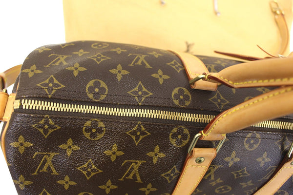 LOUIS VUITTON Monogram Keepall 45 Bandouliere Duffle Travel Bag