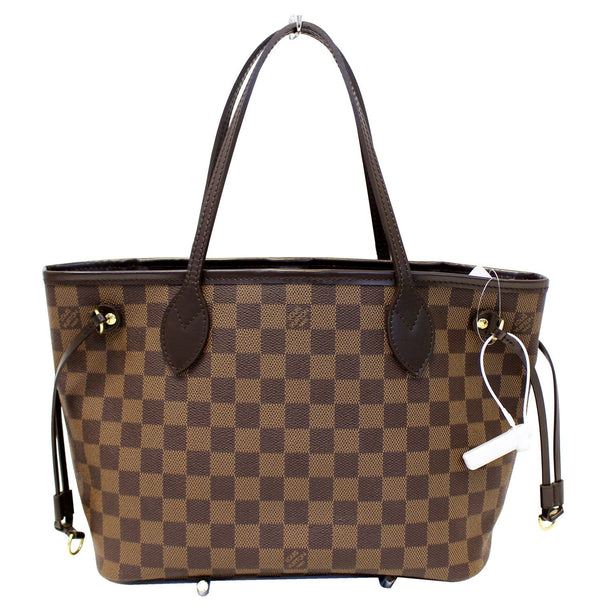 LOUIS VUITTON Damier Ebene Neverfull PM Tote Shoulder Bag