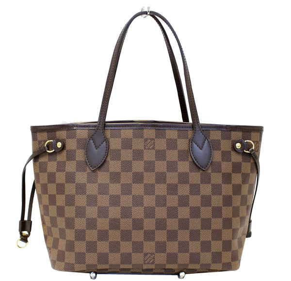 LOUIS VUITTON Damier Ebene Neverfull PM Tote Shoulder Bag