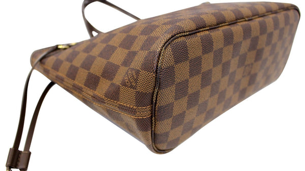 LOUIS VUITTON Damier Ebene Neverfull PM Tote Shoulder Bag