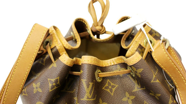 LOUIS VUITTON Monogram Brown Petit Noe Shoulder Bag