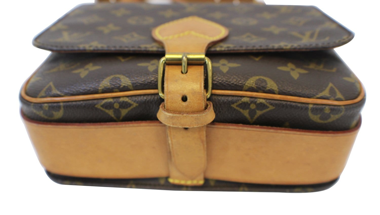 Cartouchière cloth crossbody bag Louis Vuitton Brown in Cloth - 25852933