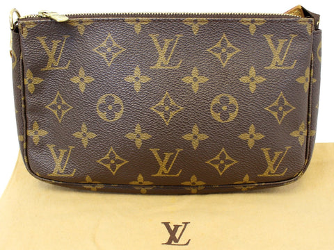 LOUIS VUITTON Monogram Canvas Pochette Accessoires Pouch Bag