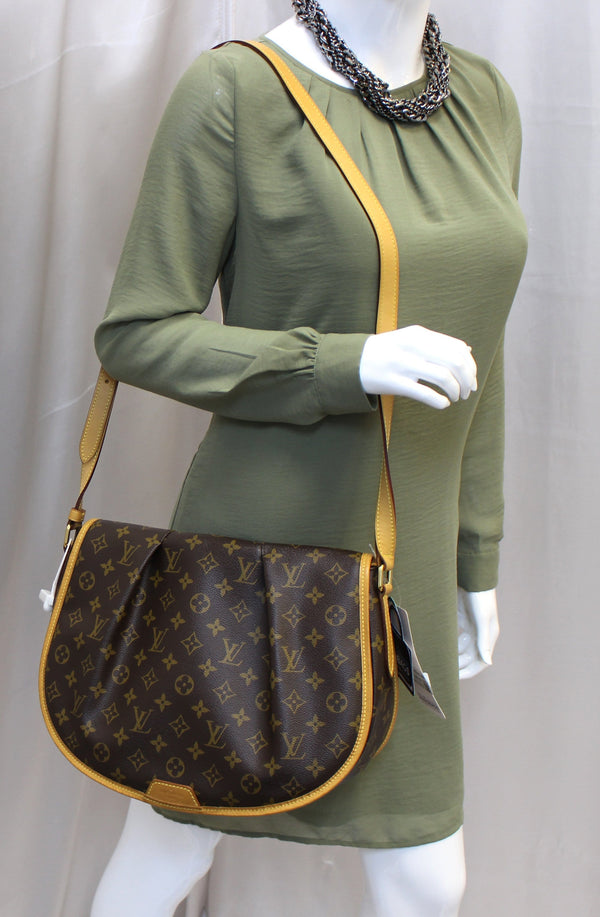 LOUIS VUITTON Monogram Canvas Menilmontant MM Crossbody Bag