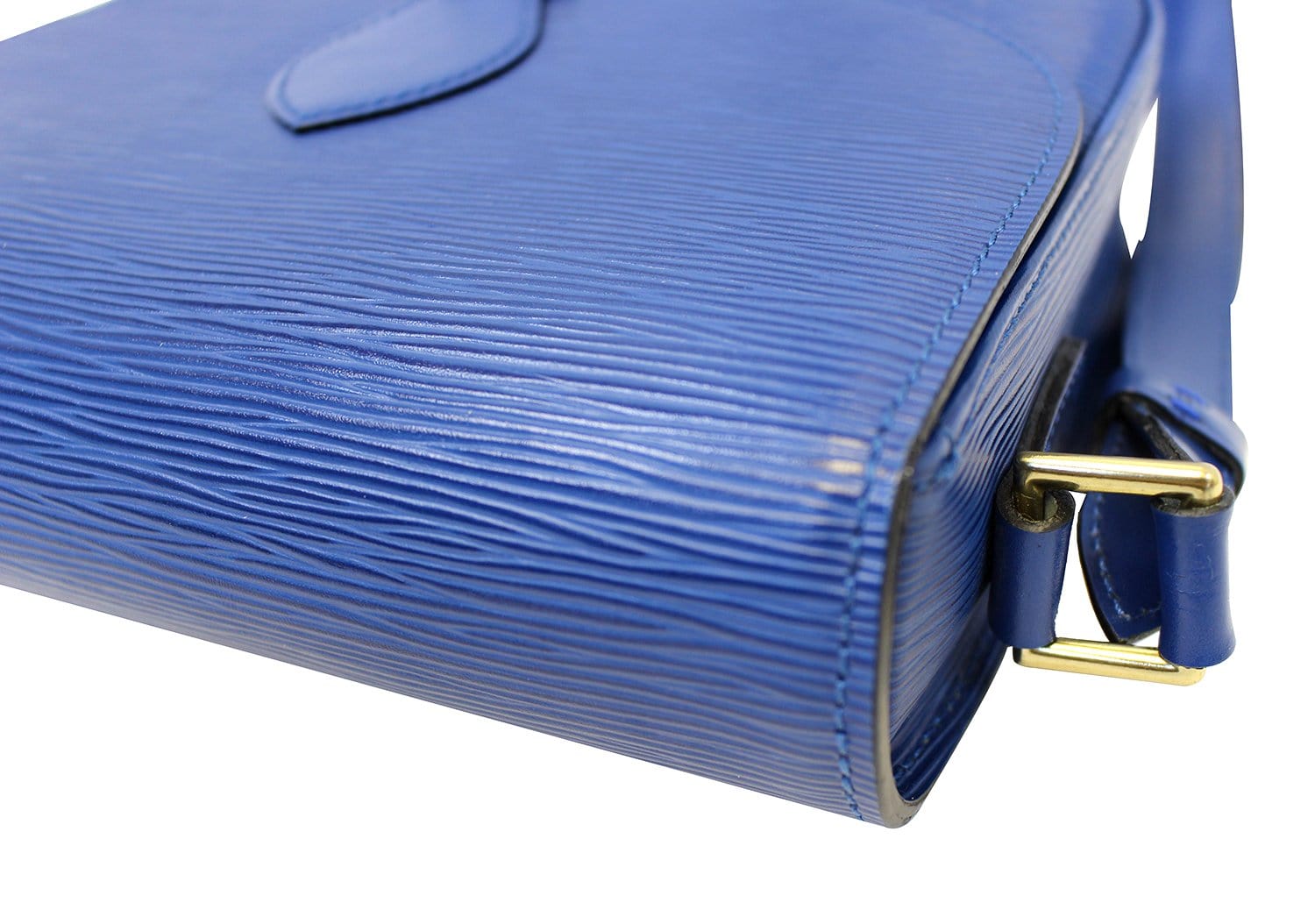 Authentic Louis Vuitton Red EPI Leather Saint Cloud Shoulder Bag Handbag