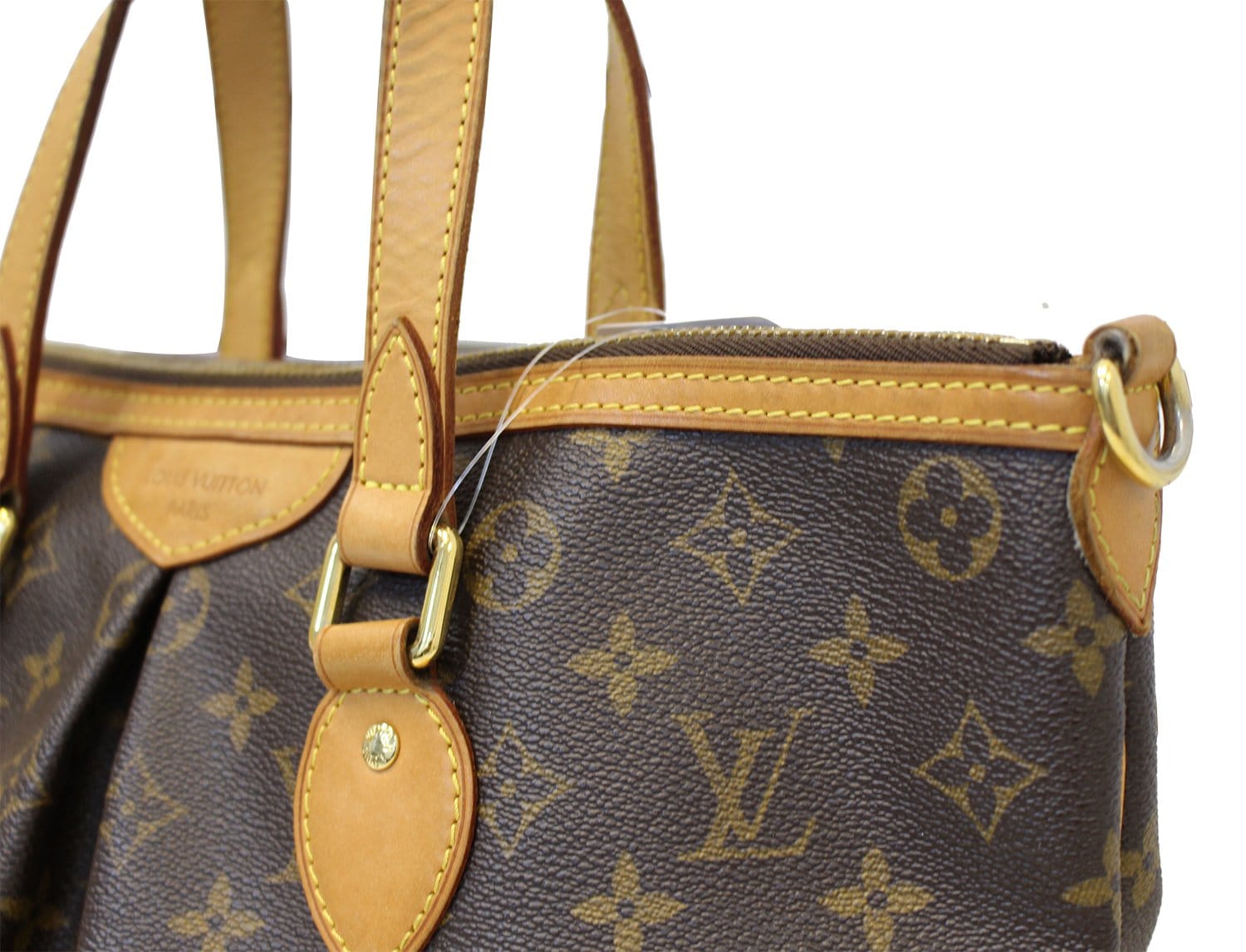 Used Brown Louis Vuitton Monogram Canvas Palermo PM Shoulder Bag