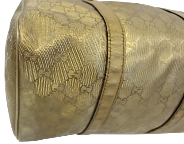 GUCCI Crystal Monogram Gold Medium Joy Boston Bag 193603