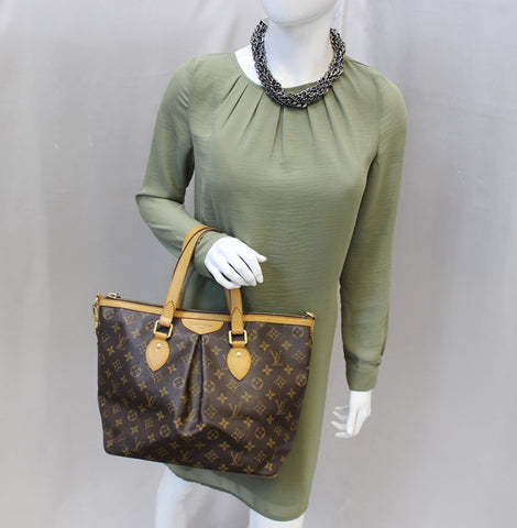 LOUIS VUITTON Monogram Canvas Palermo PM Brown Shoulder Bag