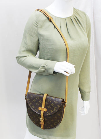 LOUIS VUITTON Monogram Canvas Chantilly MM Crossbody Bag