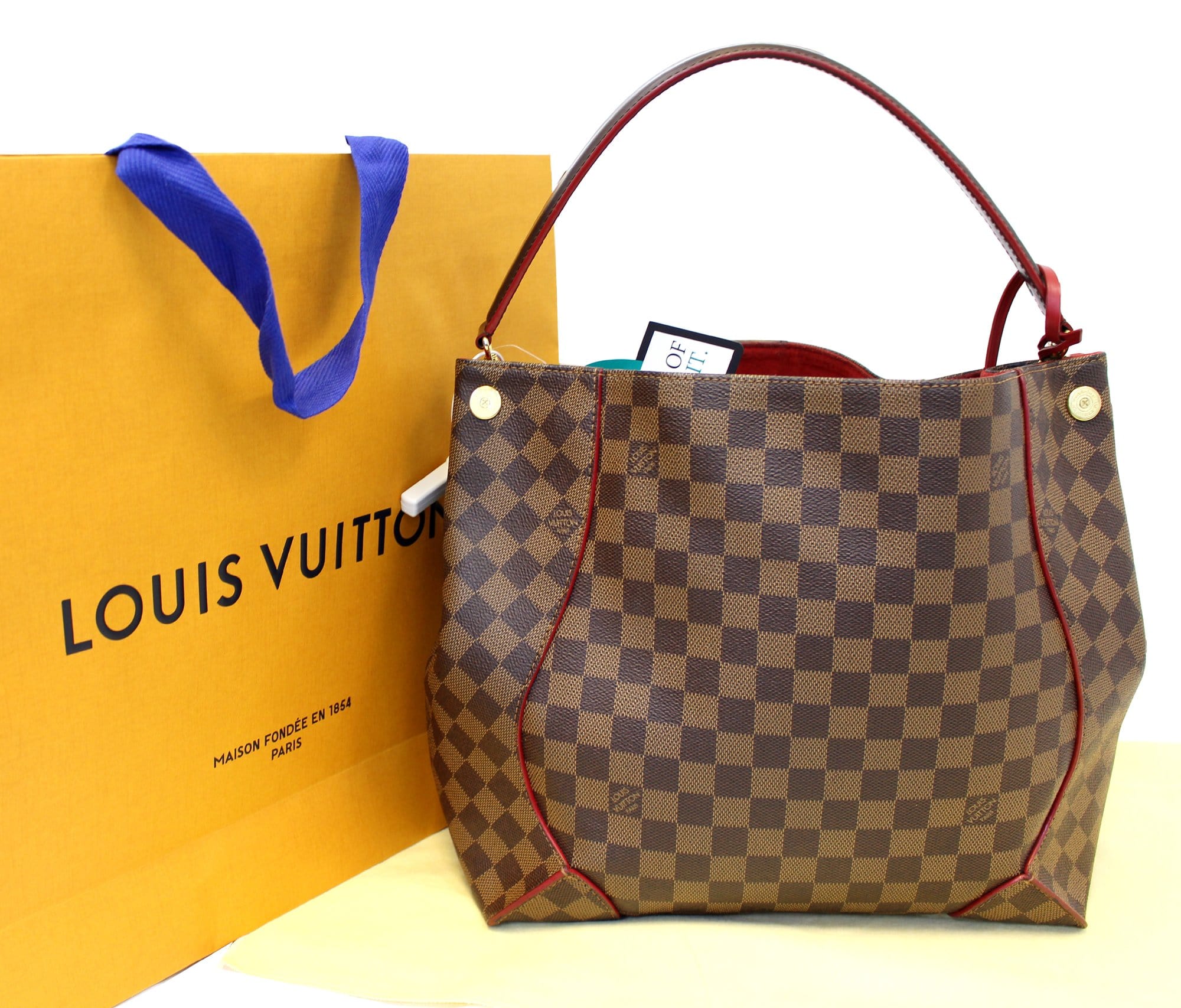 Louis Vuitton Damier Ebene Caissa Hobo - Brown Hobos, Handbags