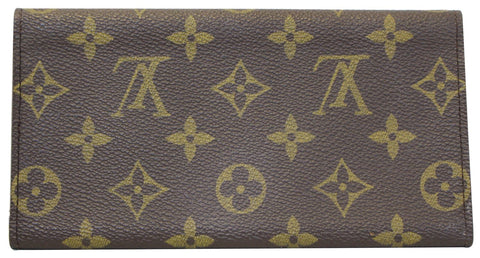 LOUIS VUITTON Monogram Canvas Long Flap Wallet  