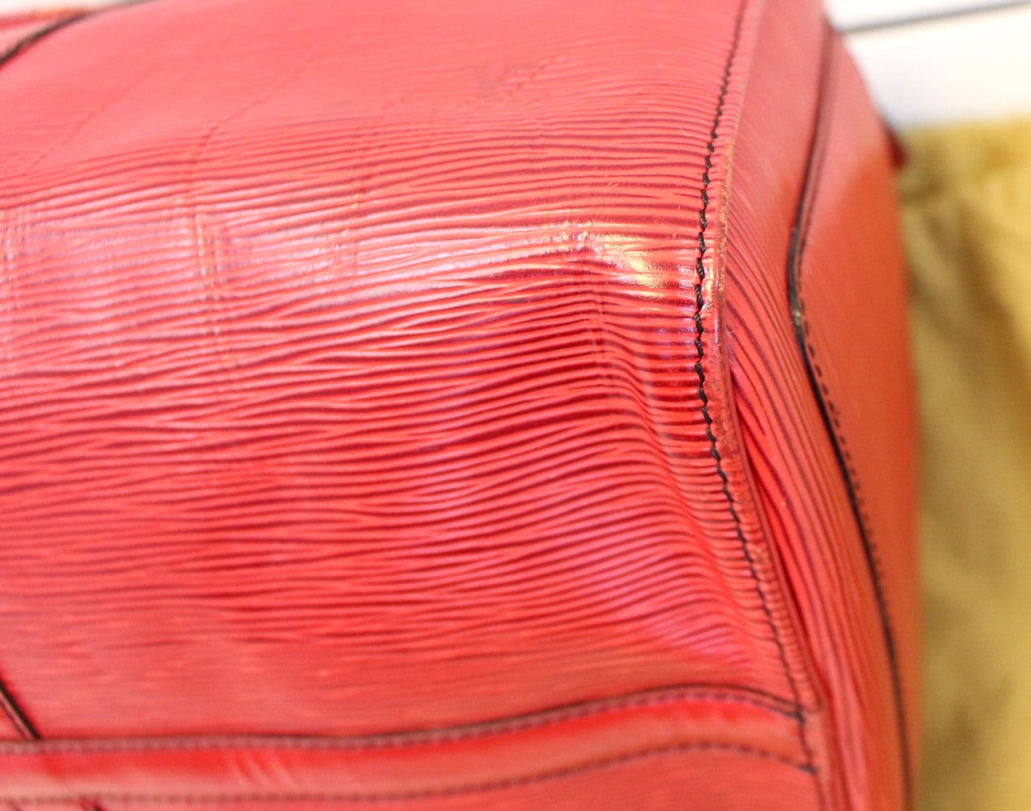 Louis Vuitton Rare Beige Epi Leather Keepall 45 Boston Duffle Bag Full Set  862117