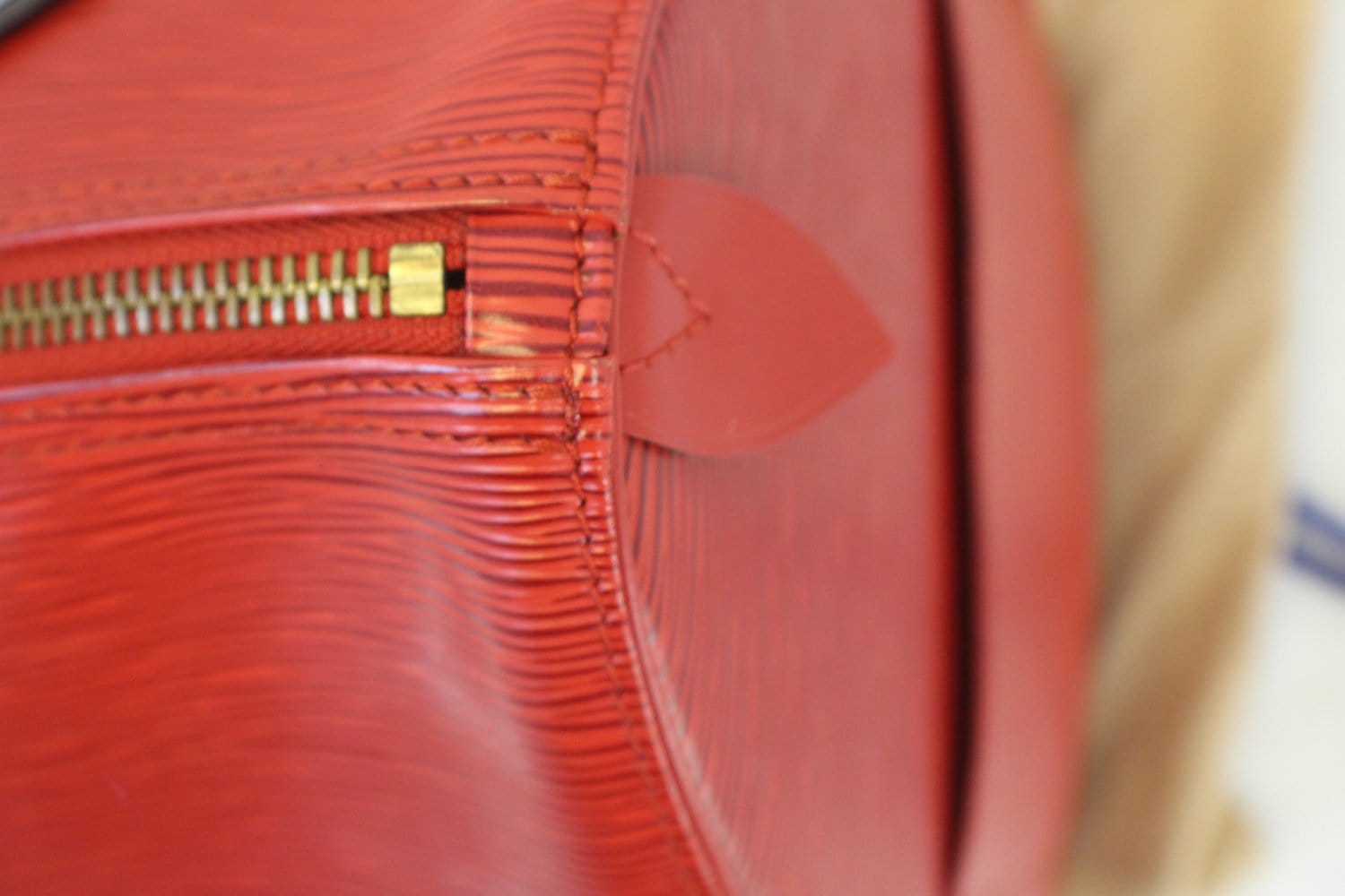 FWRD Renew Louis Vuitton Epi Supreme Keepall 45 Boston Bag in Red