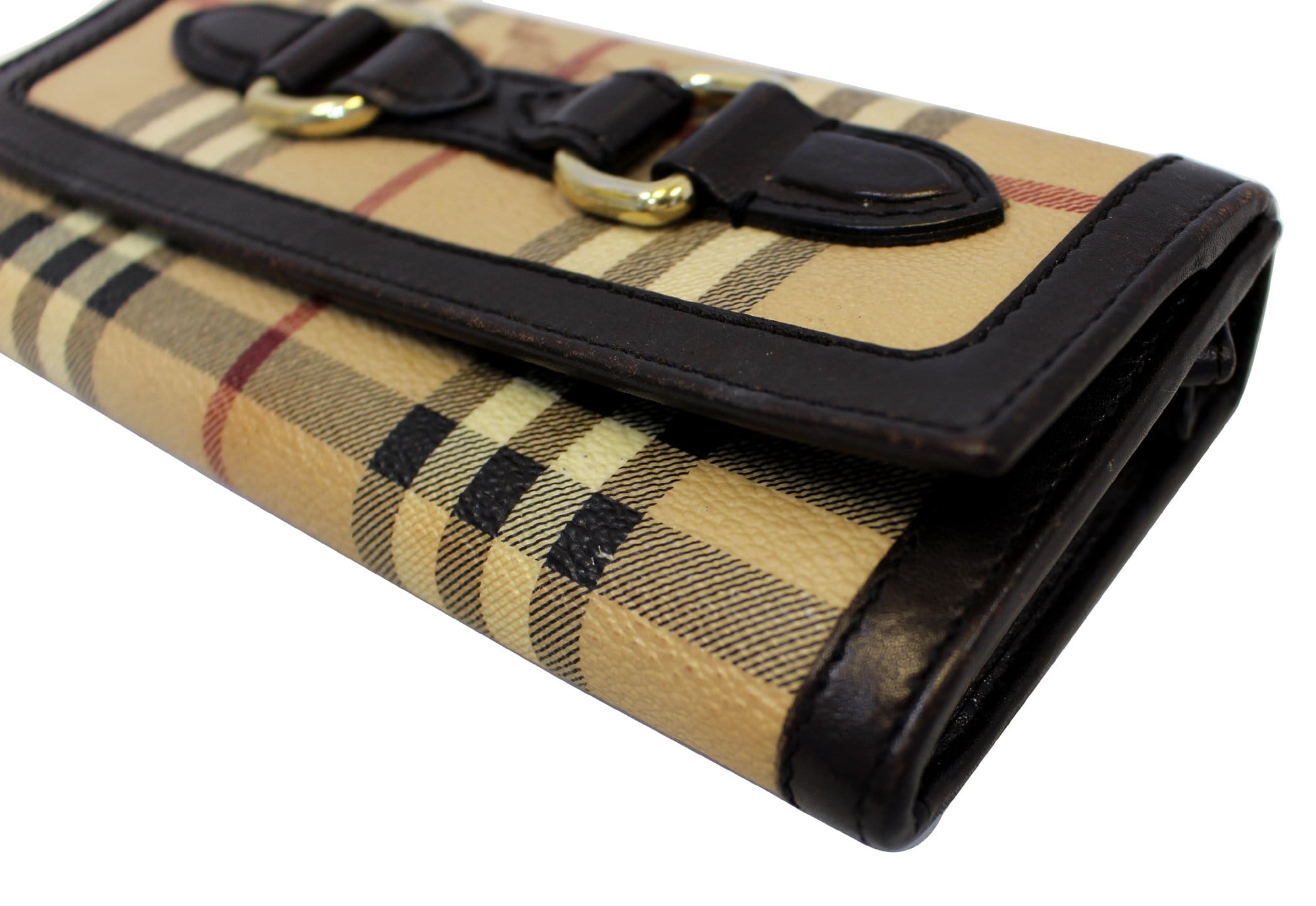 Wallets & purses Burberry - Haymarket check and leather wallet - 4065239