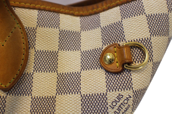 LOUIS VUITTON Damier Azur Neverfull MM Shoulder Bag