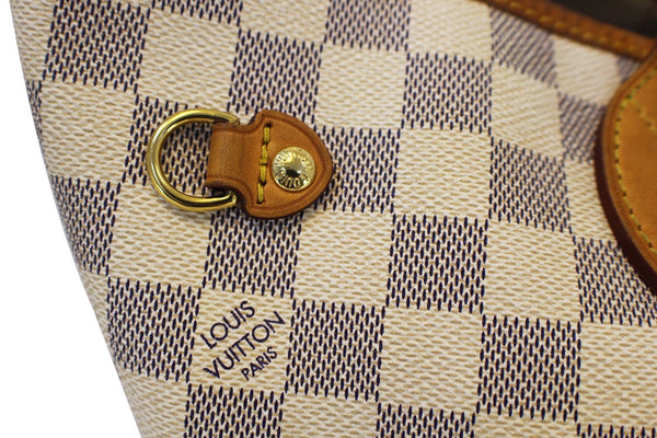 LOUIS VUITTON Damier Azur Neverfull MM Shoulder Bag