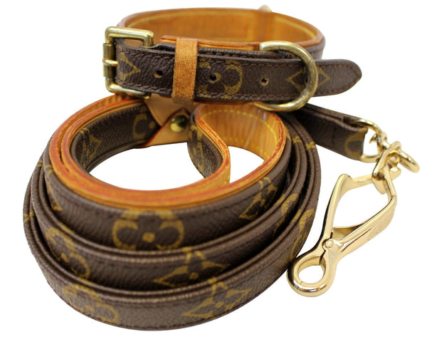 LOUIS VUITTON Monogram Collier Leash Baxter MM