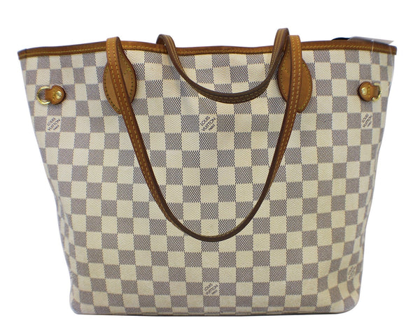 LOUIS VUITTON Damier Azur Neverfull MM Shoulder Bag