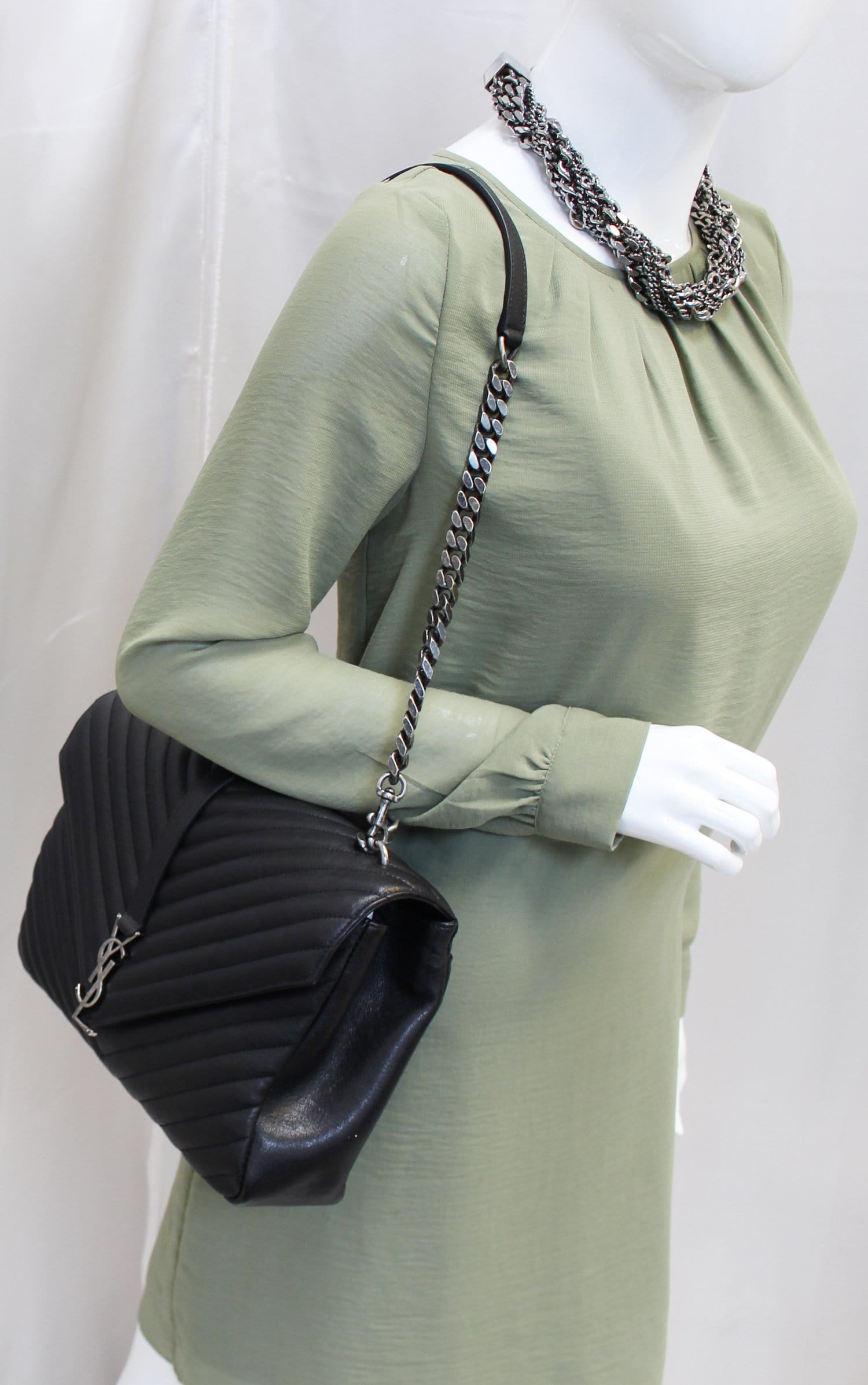Big Chain Strap Fashion Shoulder Bag Green