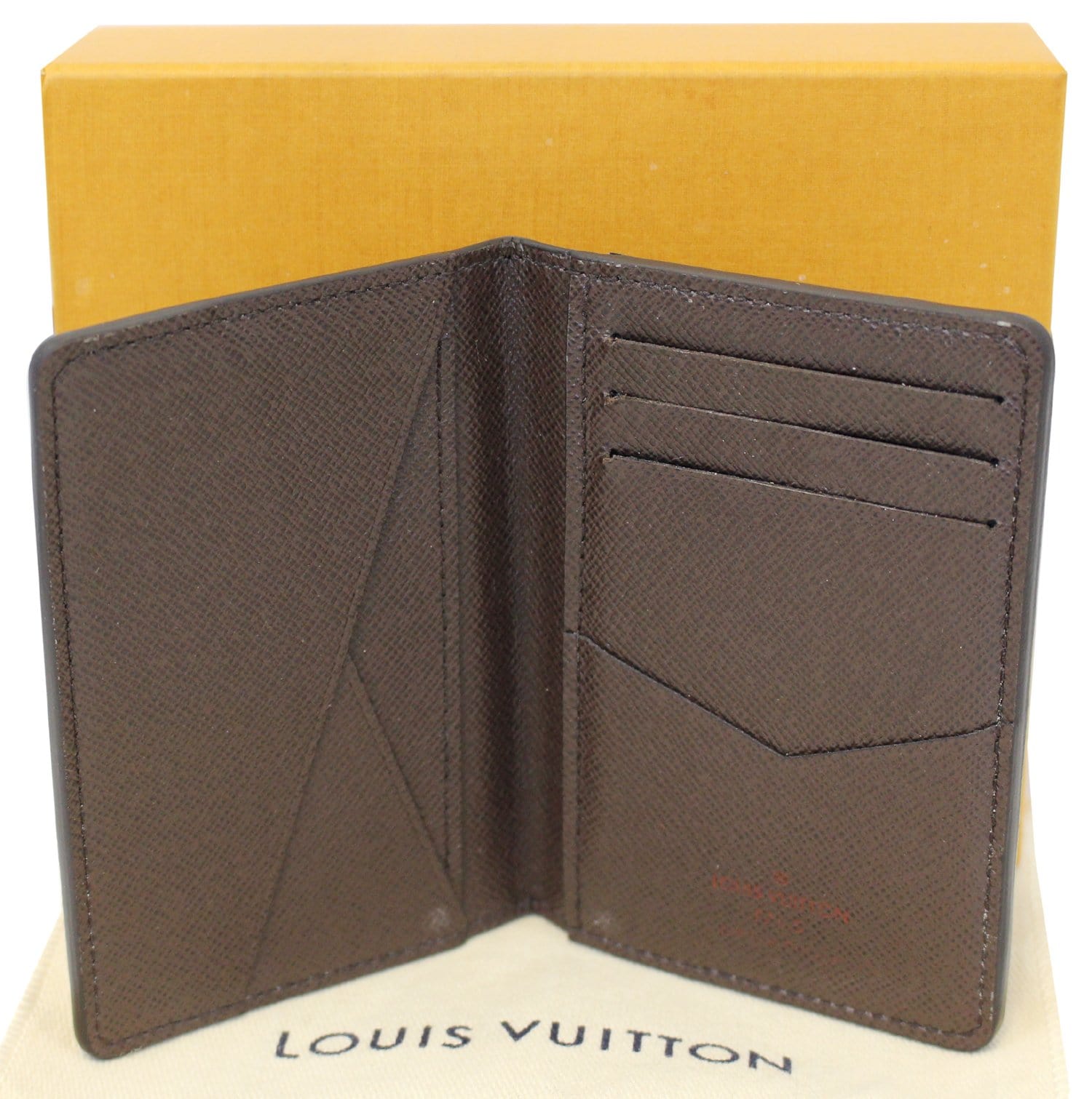 Louis Vuitton Damier Ebene Pocket Organizer - Brown Wallets